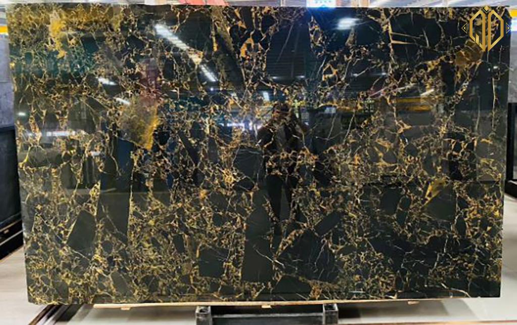 athen portoro marble slab