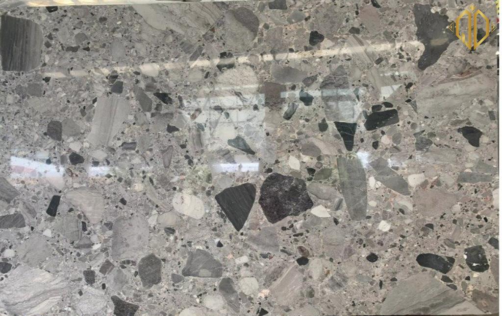 fossil grey marble tai kho quangdieu stone